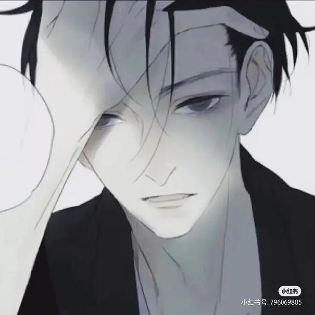 黑白动漫男头像，冷酷霸气，野王专用