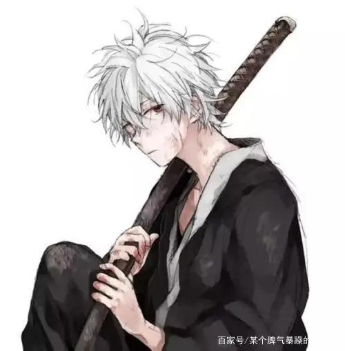 动漫男头白发动漫小哥哥哦～