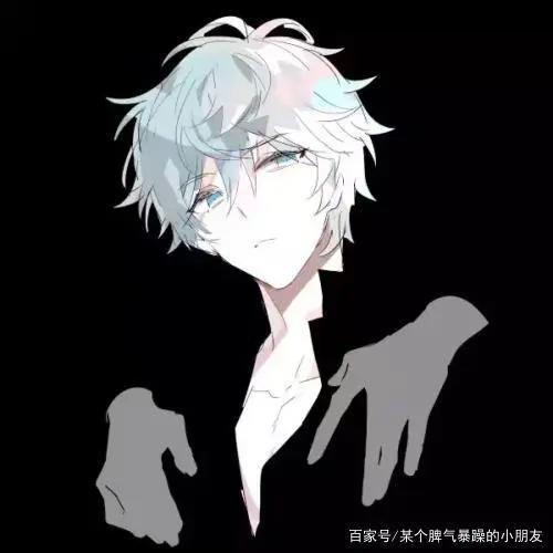 动漫男头白发动漫小哥哥哦～