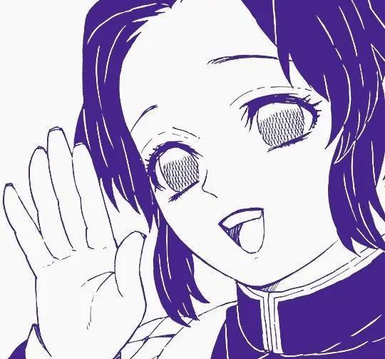 「第102期」动漫女头：鬼灭之刃虫柱蝴蝶忍无水印女生头像