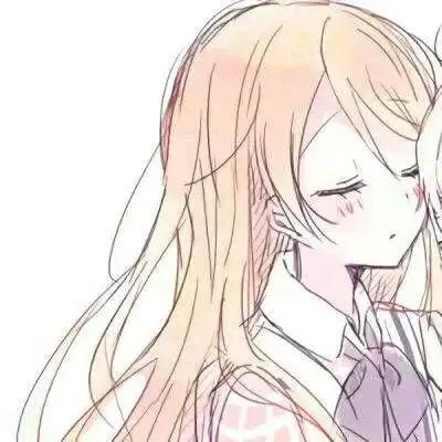 动漫二次元：百合闺蜜女生头像