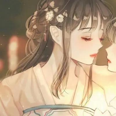 动漫二次元：百合闺蜜女生头像