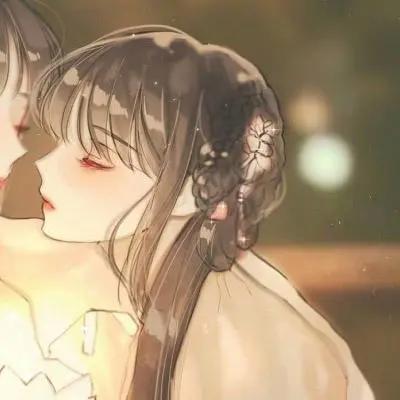 动漫二次元：百合闺蜜女生头像