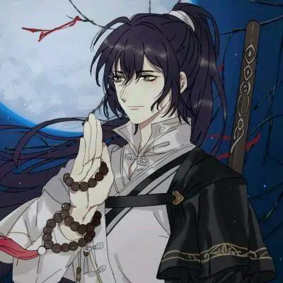 古风动漫美男子头像，风还在刮雨还在下，你何时回家！