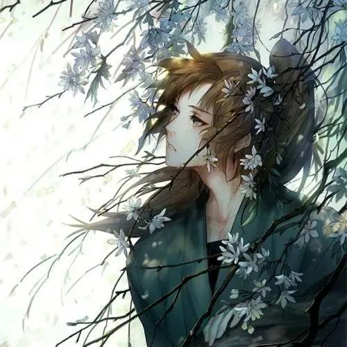 古风动漫美男子头像，风还在刮雨还在下，你何时回家！