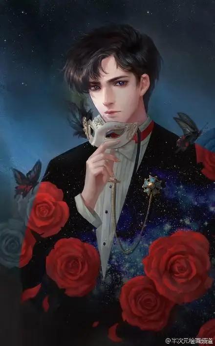 酷酷的二次元动漫男生头像，泥土往往殉葬着一片海洋的宿命！