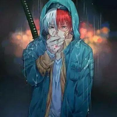 动漫男生头像：白茶清欢无别事，我在等风也等你