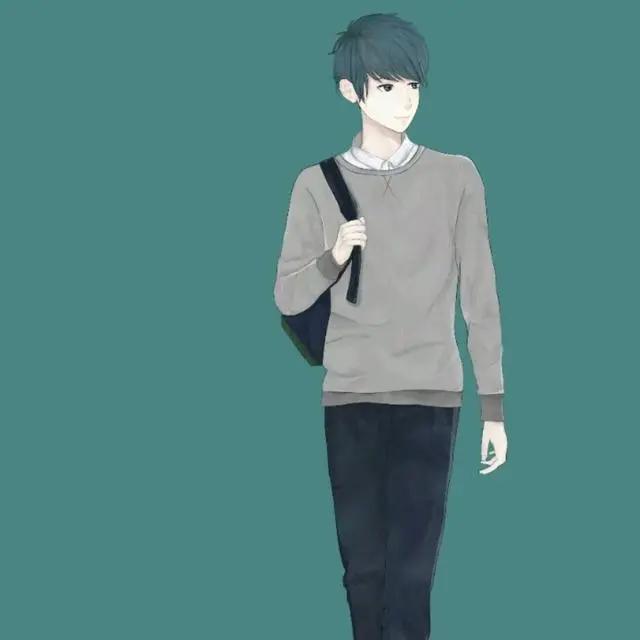超帅气二次元动漫男生头像，我的世界是一片遍布向日葵的原野！