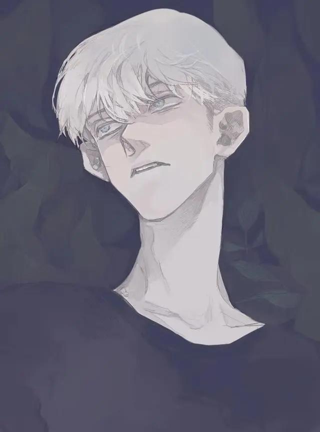二次元动漫美男子头像，尽力爱了的人，分开之后反而更坦荡！
