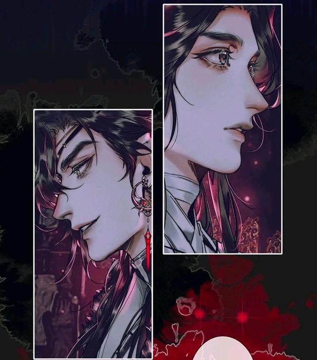 天画漫画，谢怜花城牵手成功，新情头得到，身高差好萌