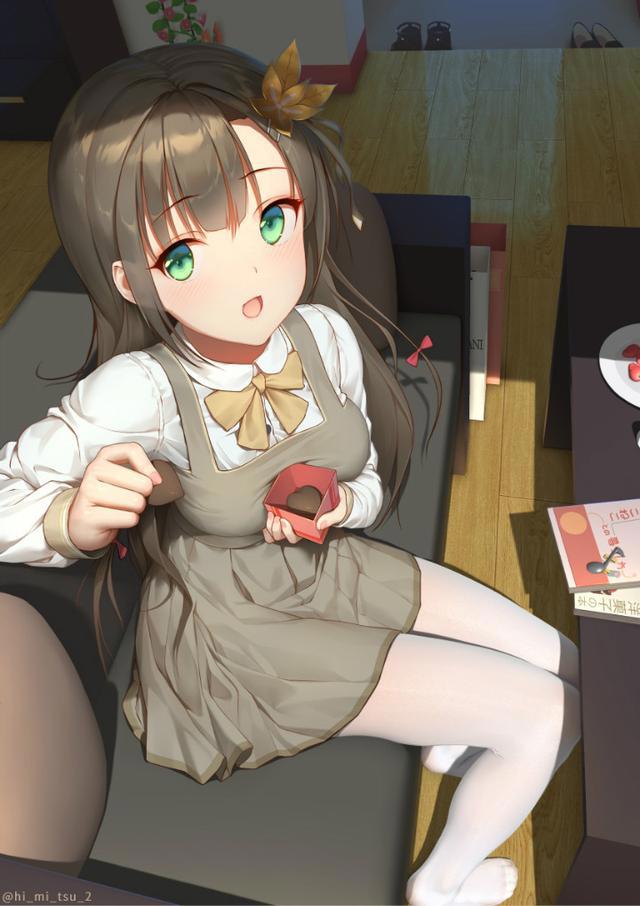 学长，请收下我的巧克力！分享一组P站动漫女生头像
