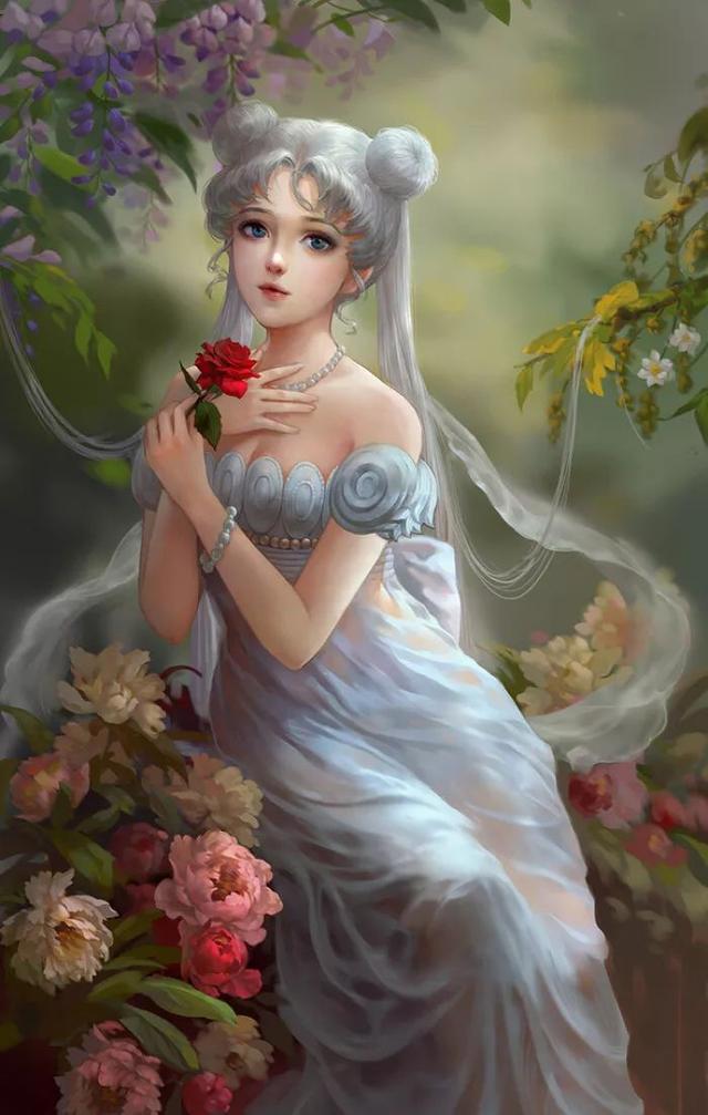 超火女生动漫头像：过往不恋，未来不迎，当下不负