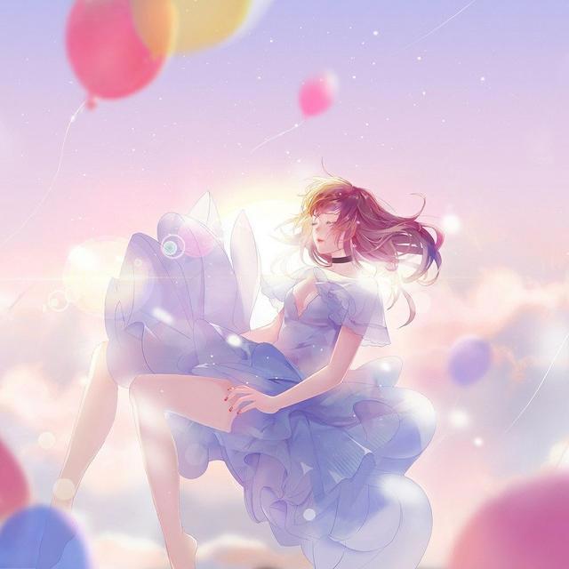动漫女生头像：把爱你的心伪装起来，希望你能够和她幸福