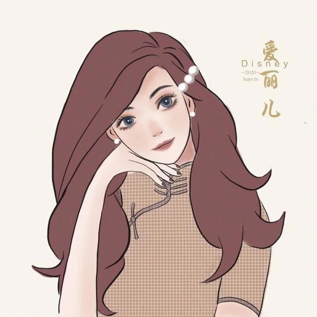 复古风动漫女生闺蜜头像