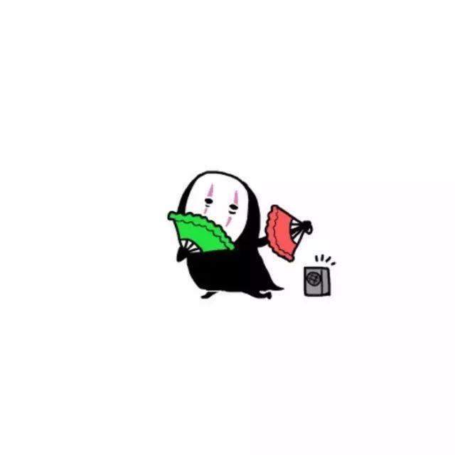 微信头像：无脸人、小女孩简约卡通头像！