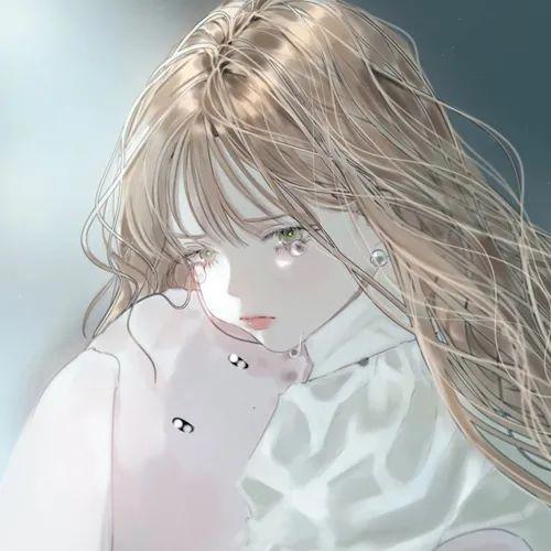 藏匿星空的温柔动漫女生头像