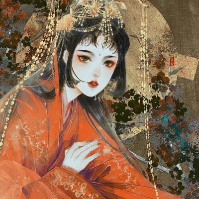 古风动漫女生头像&绕过江山错落,才发现你是人间星火