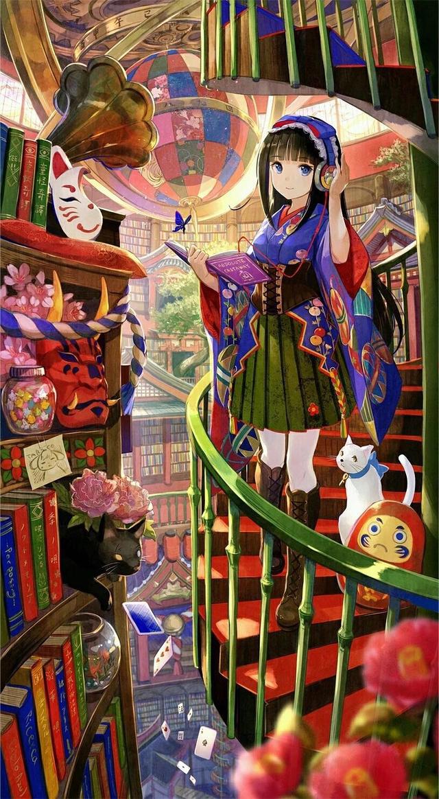 可爱系列二次元动漫女生头像，刚好我也没有勇气说太多！