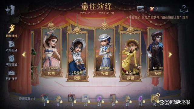 第五人格:调香师才是人气之王!力压医生,提前锁定“宁芙奖”?