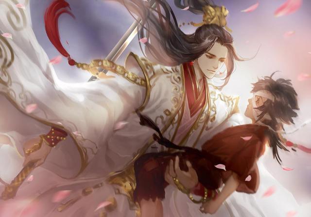《天官赐福》动画花怜人设图,少年花城还不错,怜怜的发带是亮点