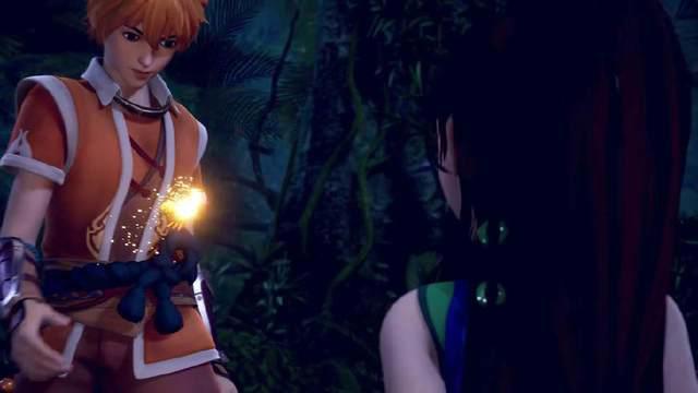 《妖神记》肖凝儿被族人绑架在家族后山,却被聂离所救