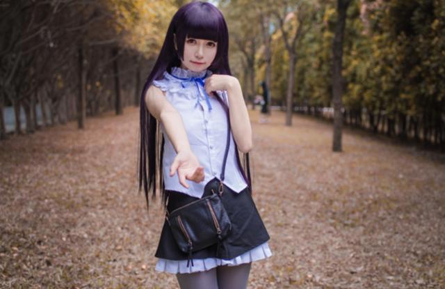 超美二次元cos来袭，五更琉璃常服，突破次元壁