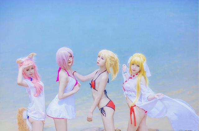 最美二次元COS，FGO沙滩秀，萝莉御姐眼镜娘，超多女神你心动没？