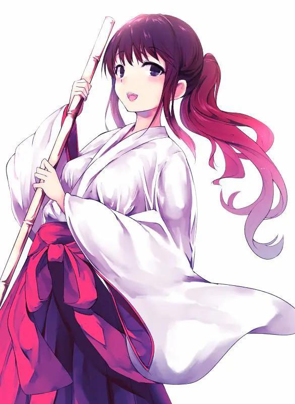 周末的福利！那些唯美的二次元红白巫女！