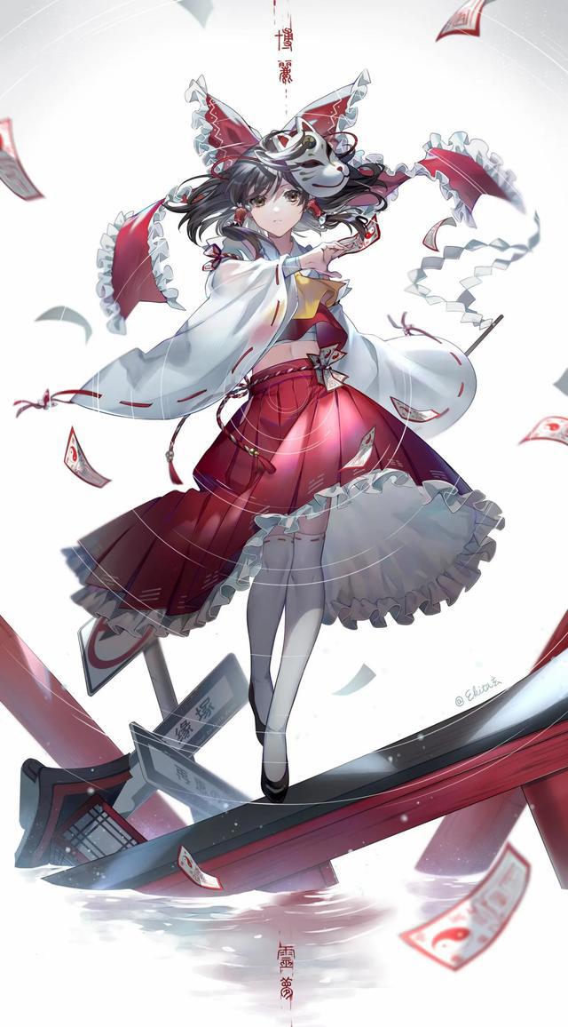 周末的福利！那些唯美的二次元红白巫女！