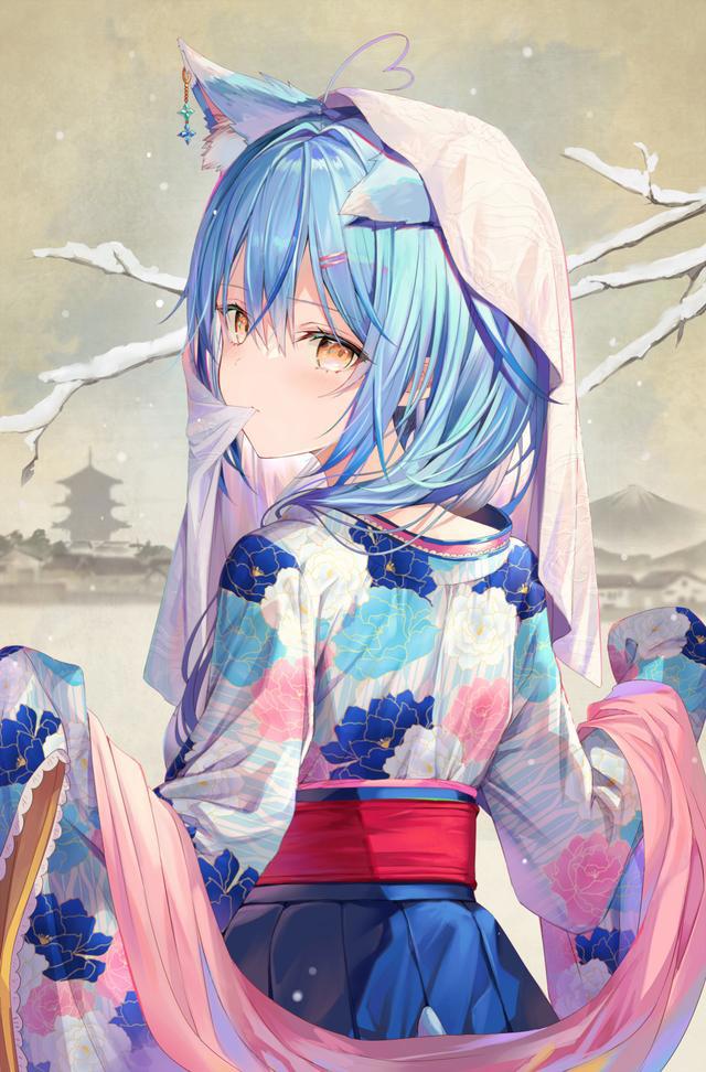 Pixiv：长发少女插画特辑