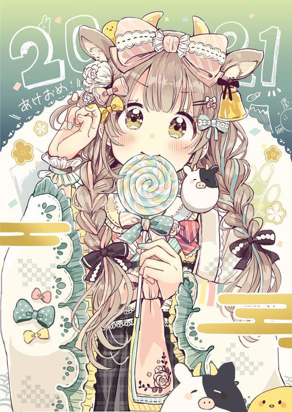 Pixiv优秀插画分享-「谨贺新年」