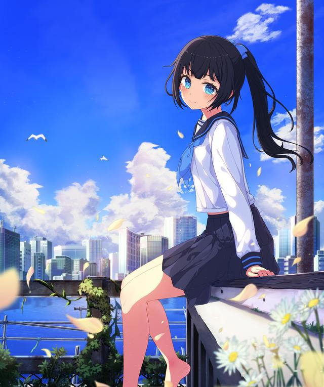 P站萌系少女精美插画图集！日本画师もち的插画作品欣赏