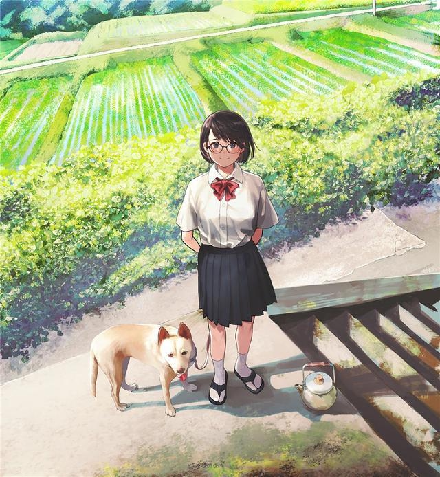 双倍治愈！狗与少女特辑P站二次元壁纸推荐