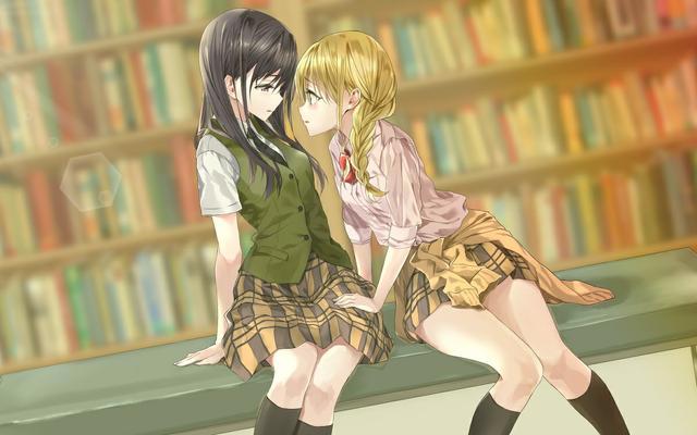 P站美图推荐——制服百合特辑