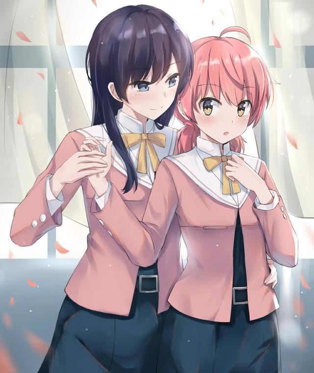P站美图推荐——制服百合特辑