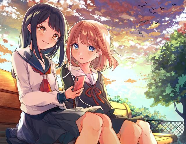 P站美图推荐——制服百合特辑