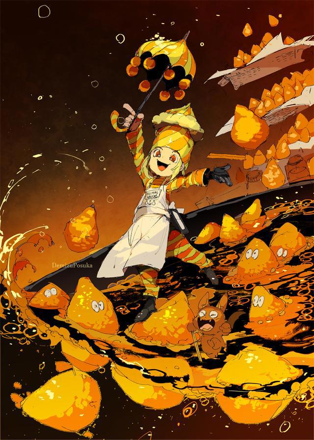 P站画师ポ～ン（出水ぽすか）这个画面内容丰富！