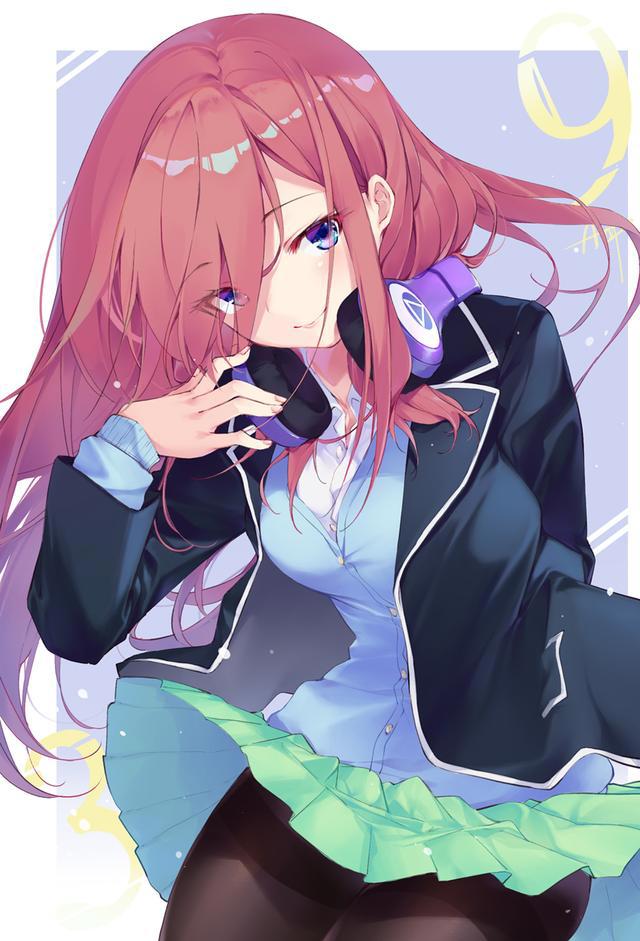 《五等分的新娘》美图：三玖降临到了我身边？P站满是她的同人图