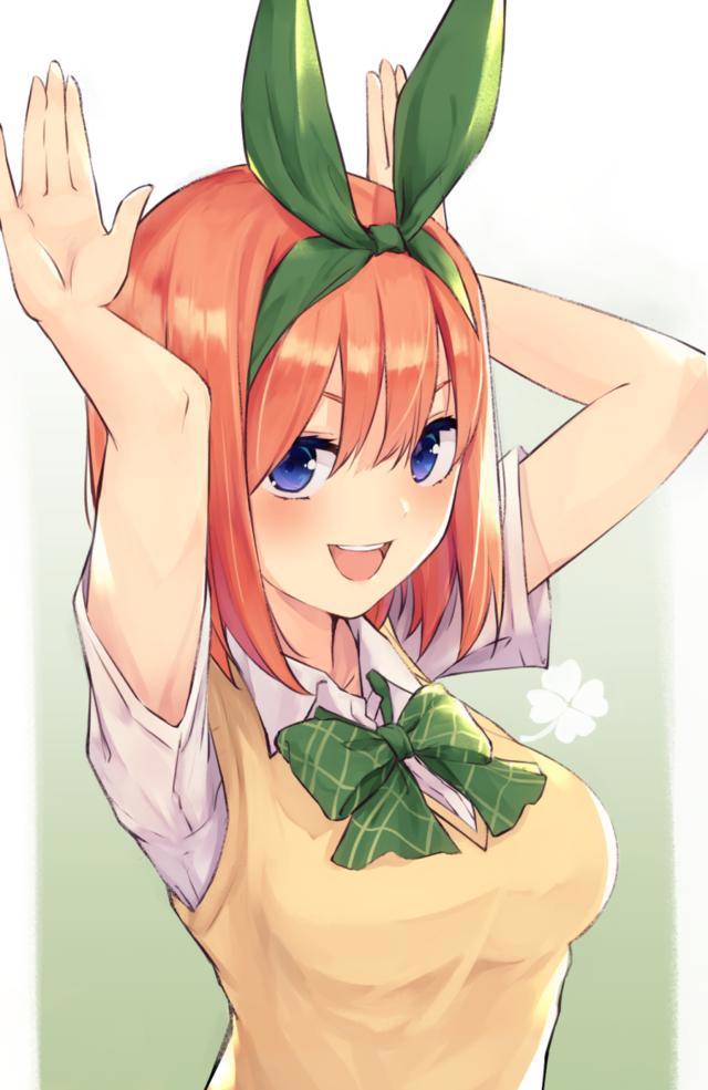《五等分的新娘》美图：三玖降临到了我身边？P站满是她的同人图