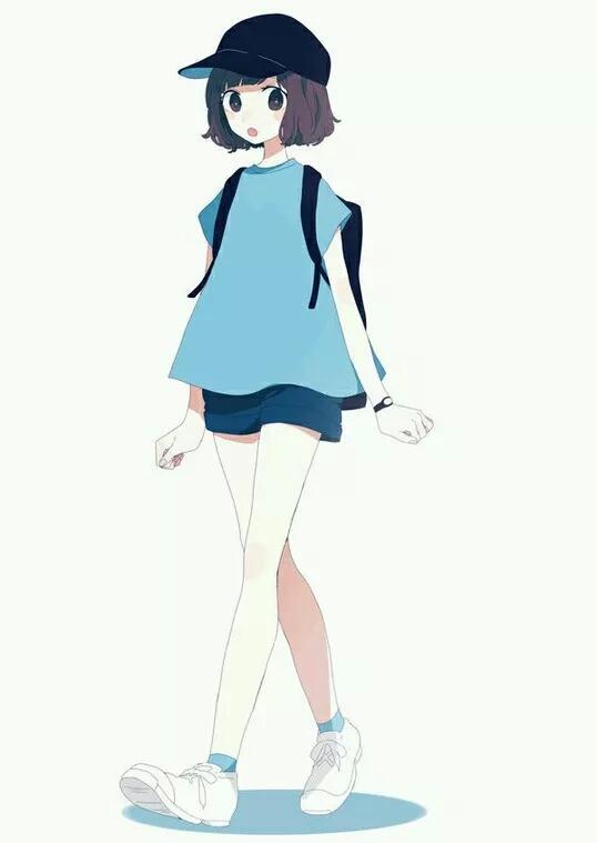 动漫二次元少女——极简主义，从简去繁