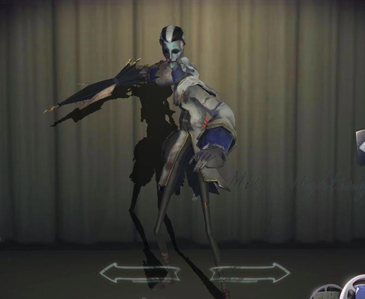 第五人格:宿伞“威慑”很吓人,但是她的回头更吓人