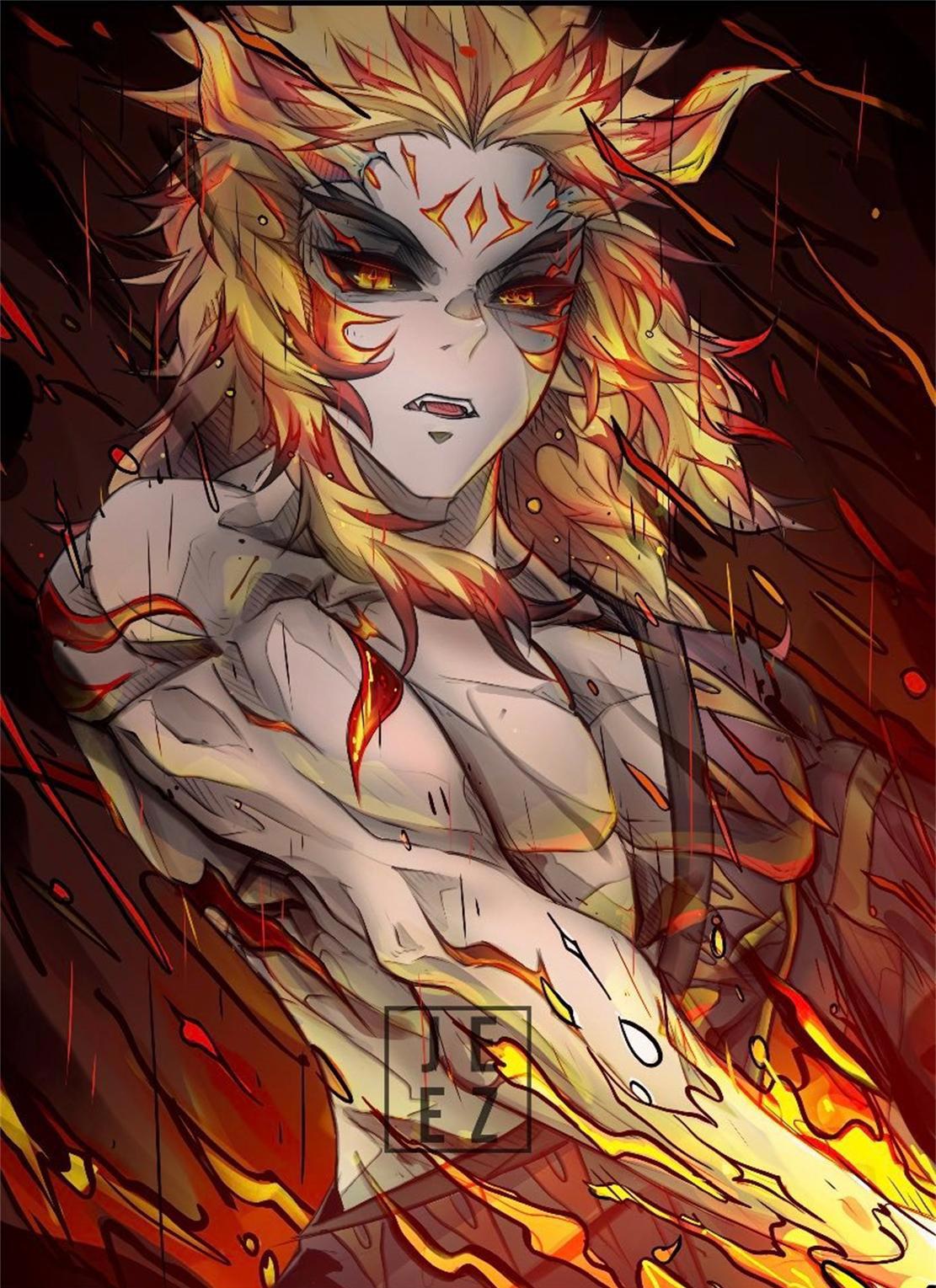 当《鬼灭之刃》九柱变成了鬼,炎柱音柱霸气无比,蝴蝶忍倾世容颜