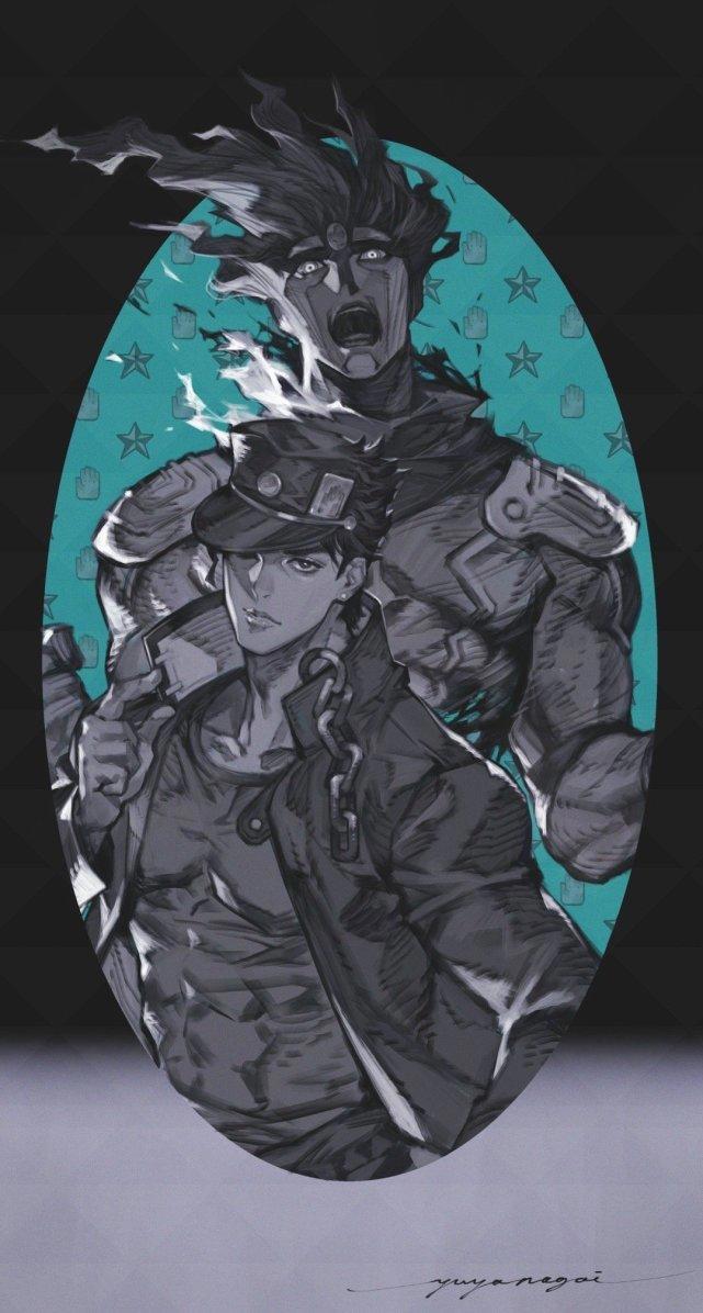 JOJO:永井悠也笔下的第三部主角团,无大卫线,花京院很嫩