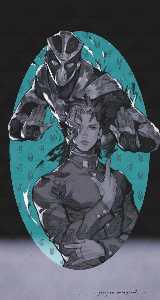 JOJO:永井悠也笔下的第三部主角团,无大卫线,花京院很嫩
