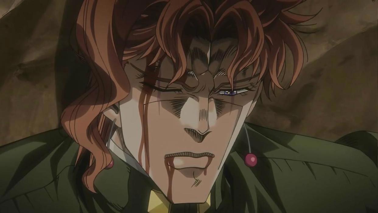 JOJO:“接招吧DIO,半径二十米的的绿宝石水花喷射!”
