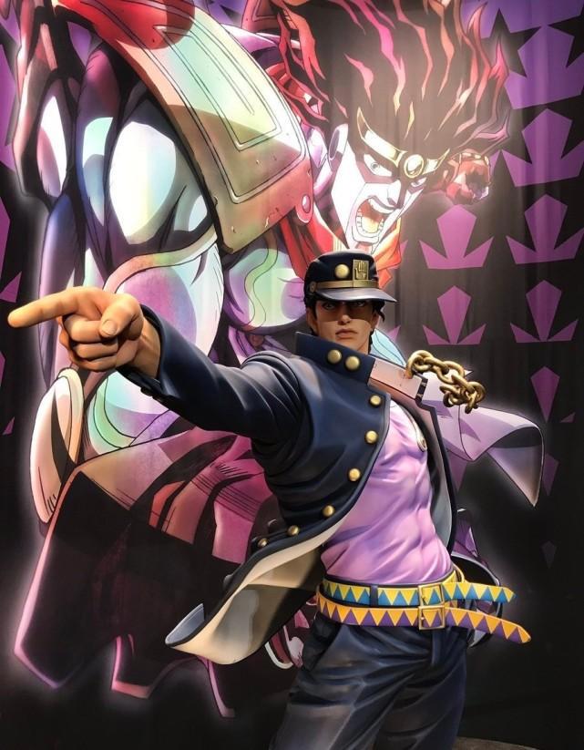 JOJO:195cm的等身承太郎好帅气,网友:去合影都没法同框!