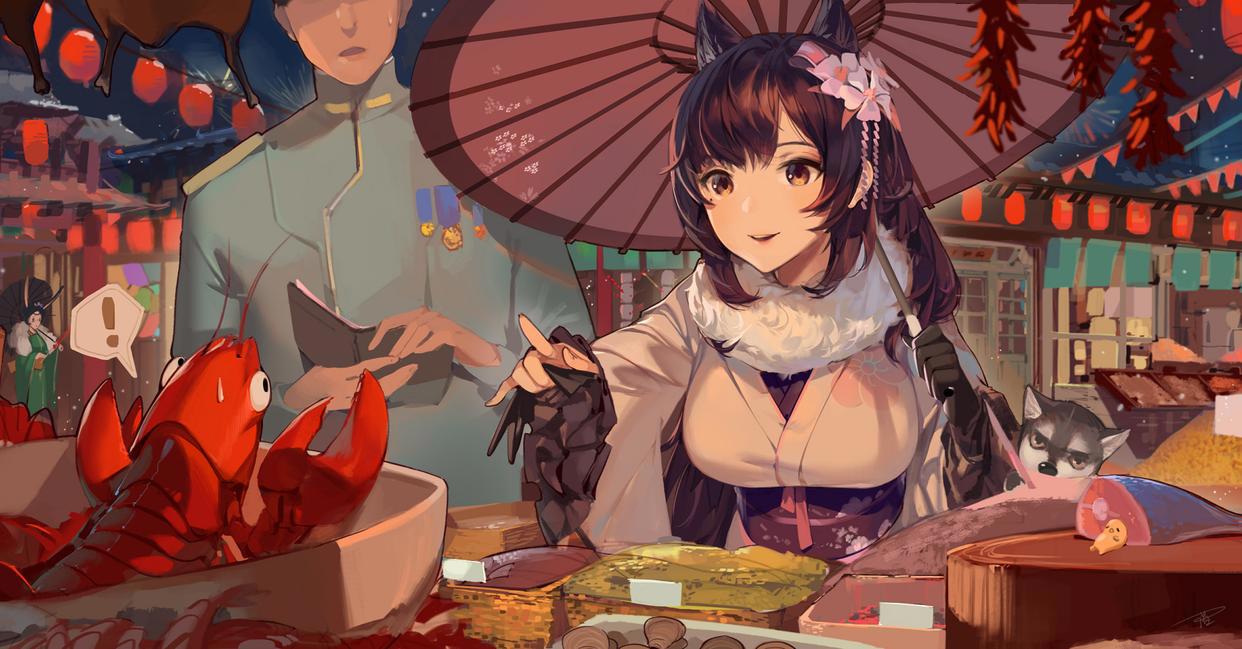 碧蓝航线同人图：海上高达都是甜美舰娘，精选p站高清壁纸