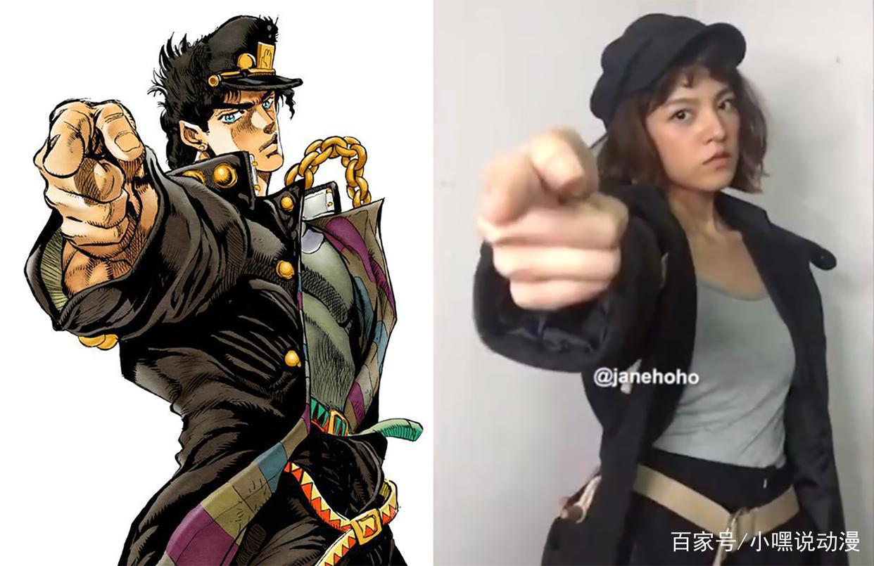 JO厨小姐姐还原JOJO立,历代JOJO全部拿下,连伊奇也不放过