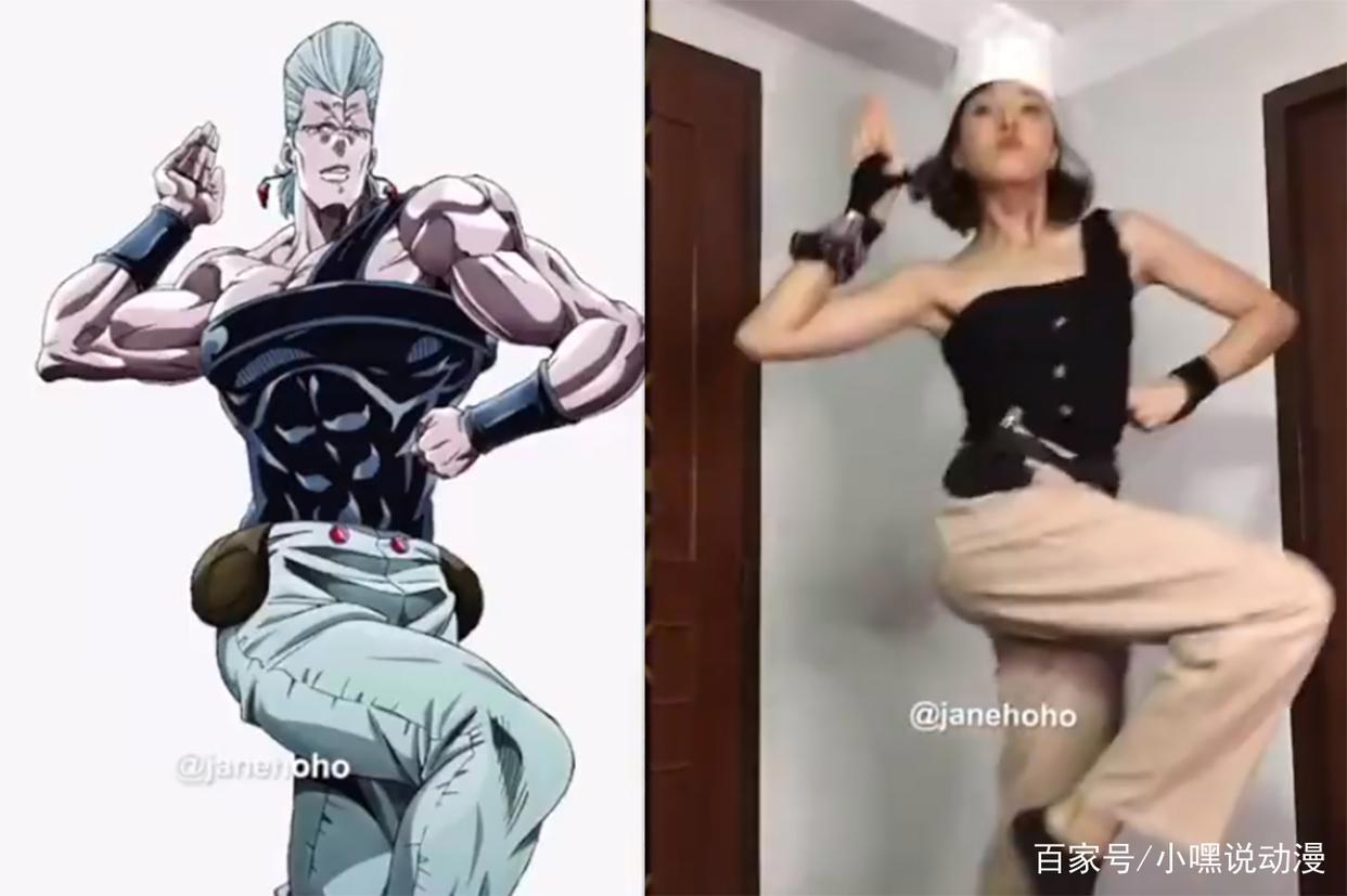 JO厨小姐姐还原JOJO立,历代JOJO全部拿下,连伊奇也不放过