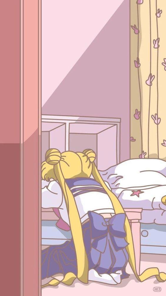 美少女战士：月野兔的背影和正面壁纸，哪个你最喜欢？